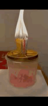 Birthday candle melt GIF